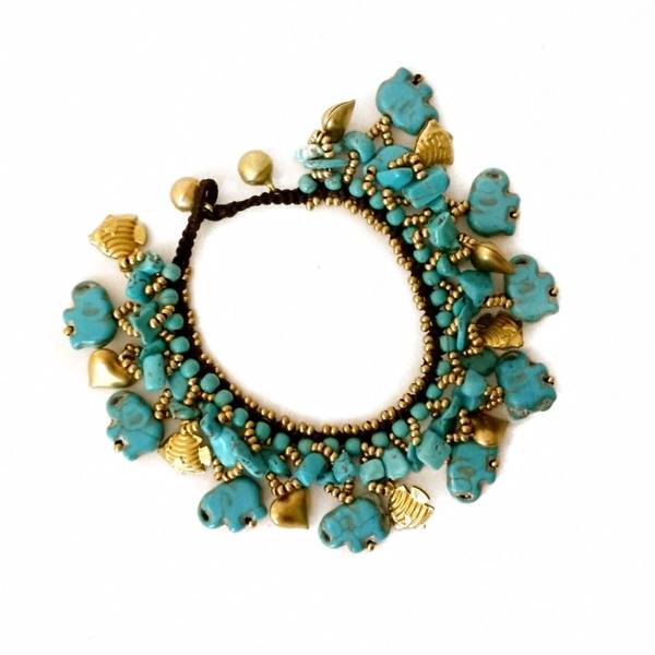 Bilde av Armbånd bohem med charms Nr84 ...