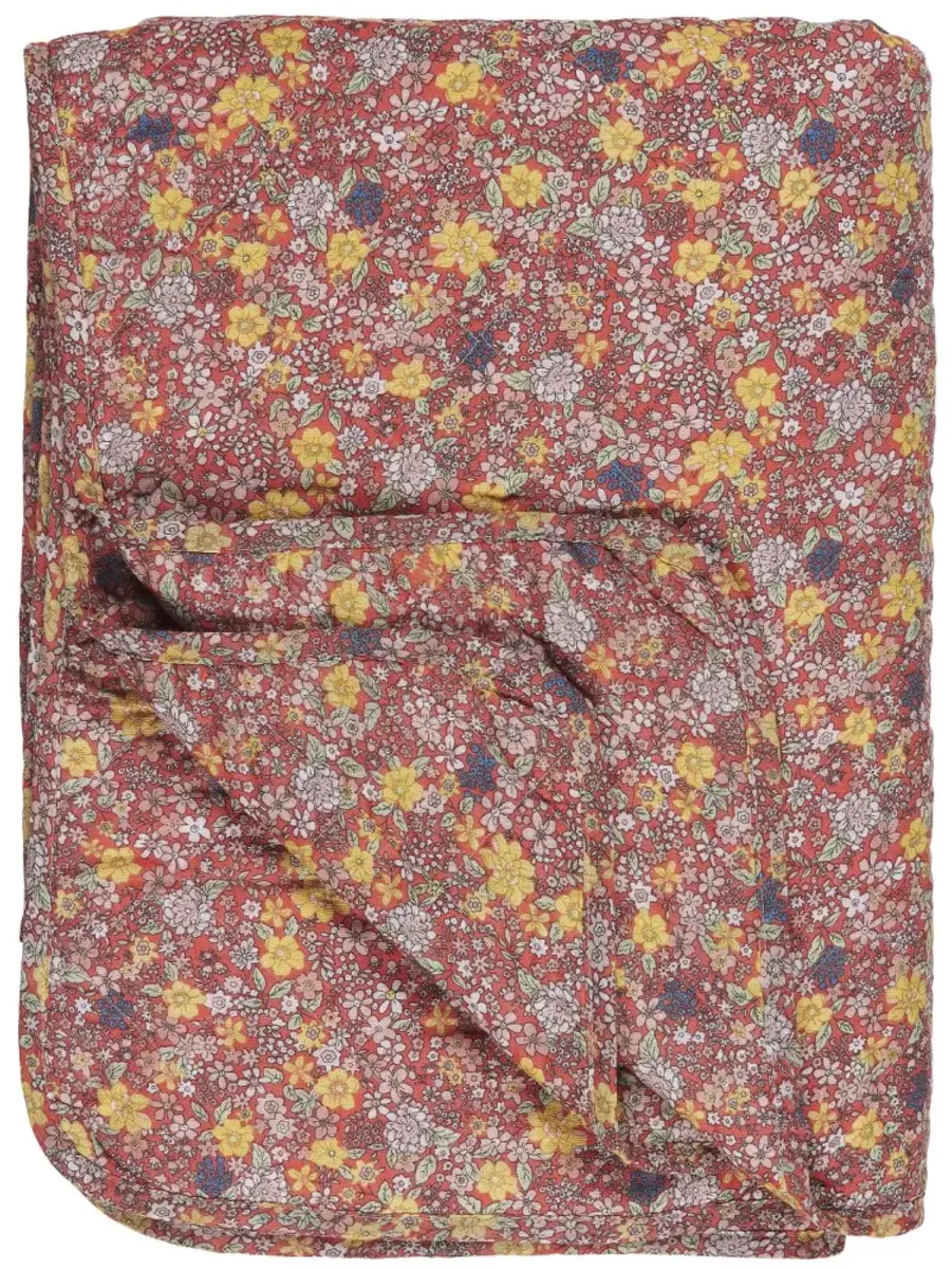 Quilt faded rose m/blomster